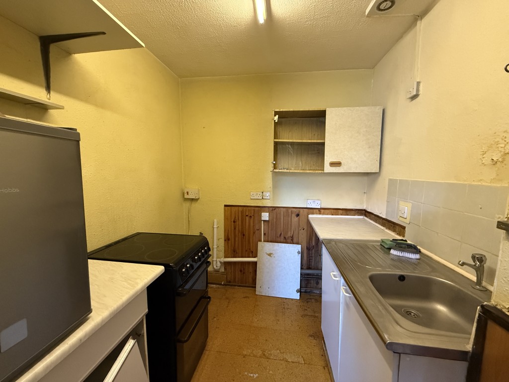 Lot: 109 - GROUND-FLOOR FLAT FOR INVESTMENT - Kitchen with units and appliances